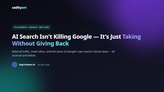 Google Still Sends 88% of Search Traffic. AI Chatbots Send Less Than 1%.