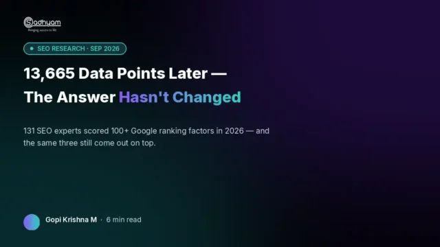 The 2026 Google Ranking Factors Survey: What 131 SEO Experts Say Actually Moves Rankings