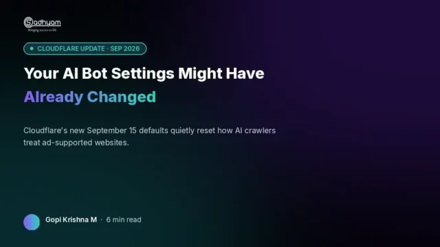 Cloudflare Just Changed the Rules for AI Bots: What Website Owners Need to Do Now