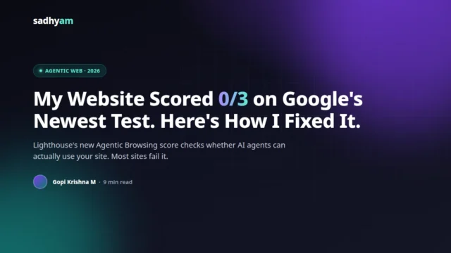 Google’s New Agentic Browsing Score: What Every Website Owner Needs to Know in 2026